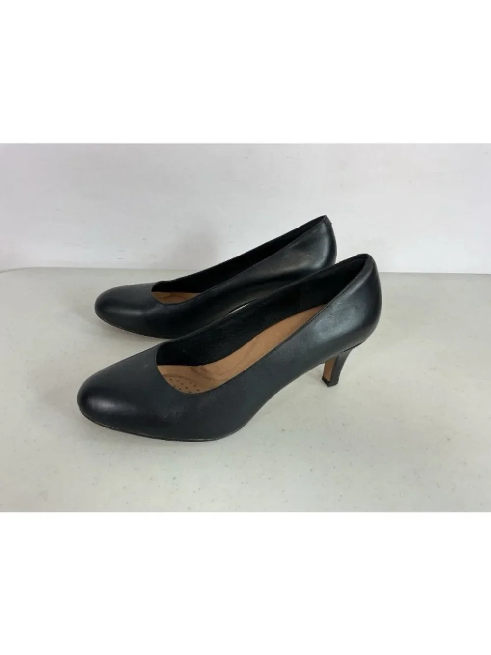 Clarks Leather Heels Pumps Womens 10W